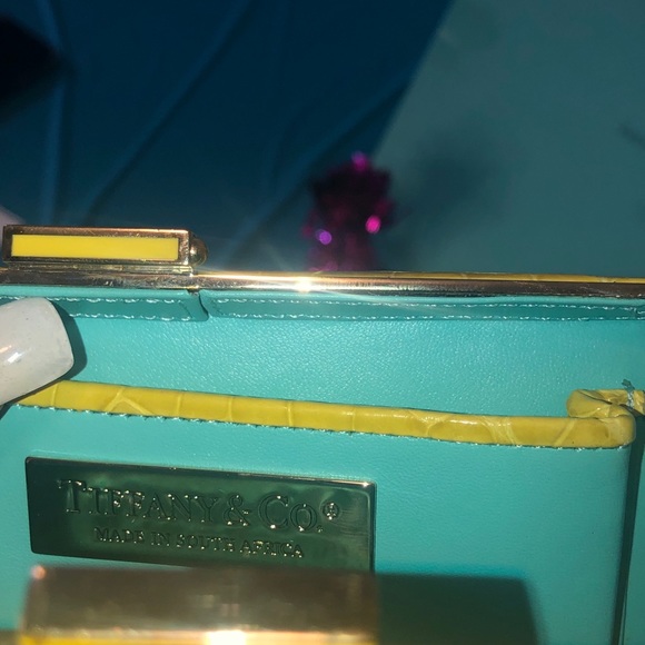 👑💯%AUTHENTIC👑Beautiful Tiffany REAL croc clutch - Picture 5 of 6